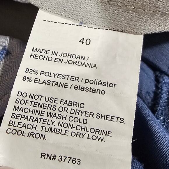 Callaway Opti Dri Stretch Golf Shorts Blue Peacoat Heather Size 40 - Picture 8 of 8